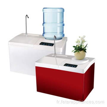 Distributeur automatique de glace chaude et froide Machine à glaçons Distributeur d&#39;eau à usage domestique avec machine à glaçons